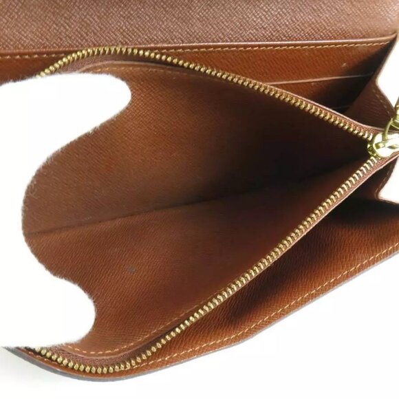 Auth LOUIS VUITTON Monogram Portefeuille Sarah Long Wallet Brown - Picture 10 of 11